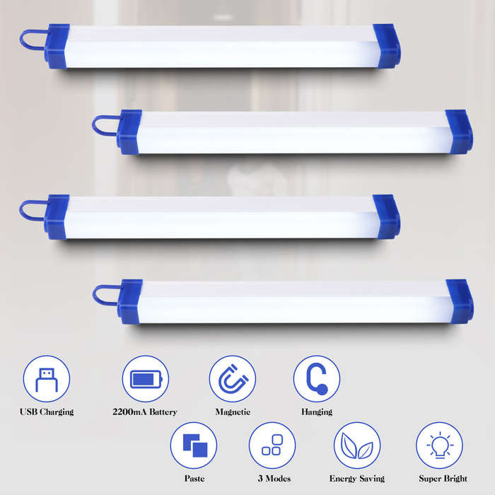 Portable LED Cabinet Light Tube - USB Rechargeable Emergency light strips
