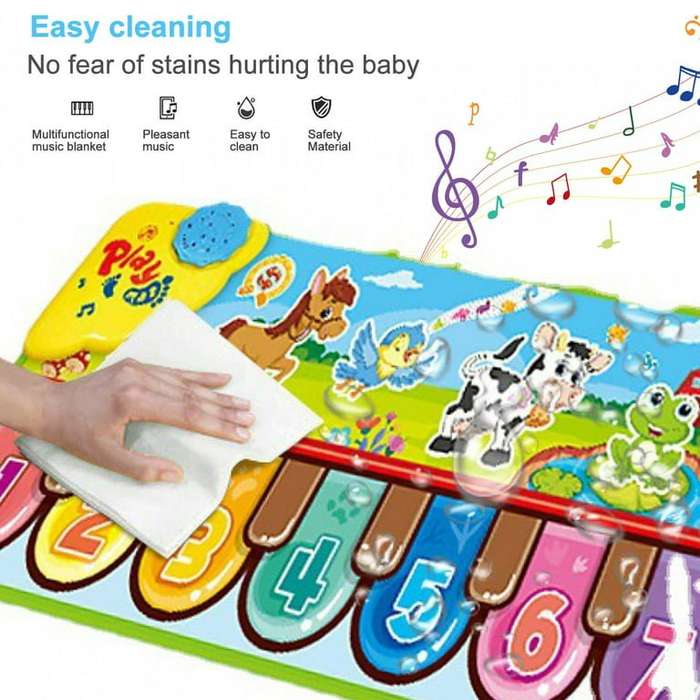 Floor Piano Keyboard Mat Carpet -Baby Music Mat