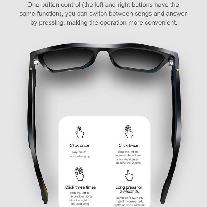 5.0 Bluetooth Sunglasses MP3 Player - AB-EJ14