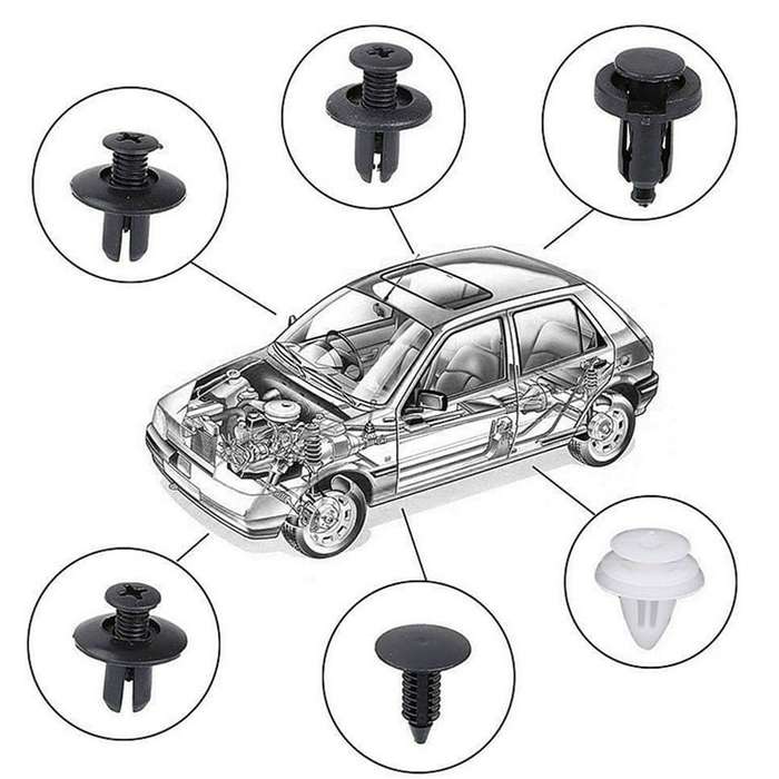102pcs 6 types Auto Retainer Clips Kit-86