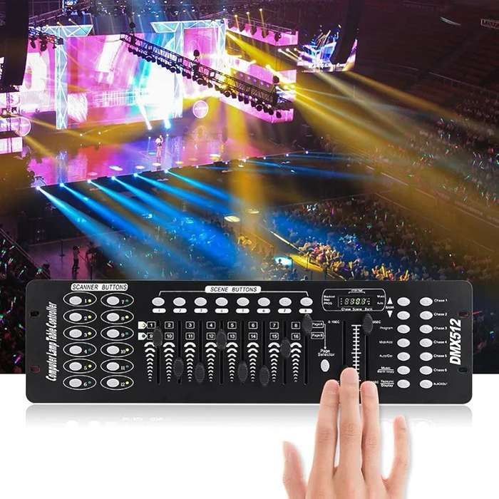 DMX Controller, 192 Channels DMX 512 Console 240 Scenes DJ Disco Equipment, DMX Lighting Consoles...