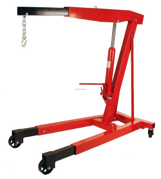 3-Ton Hydraulic Folding Engine Hoist | Heavy-Duty Workshop Crane | 3000 kg Capacity