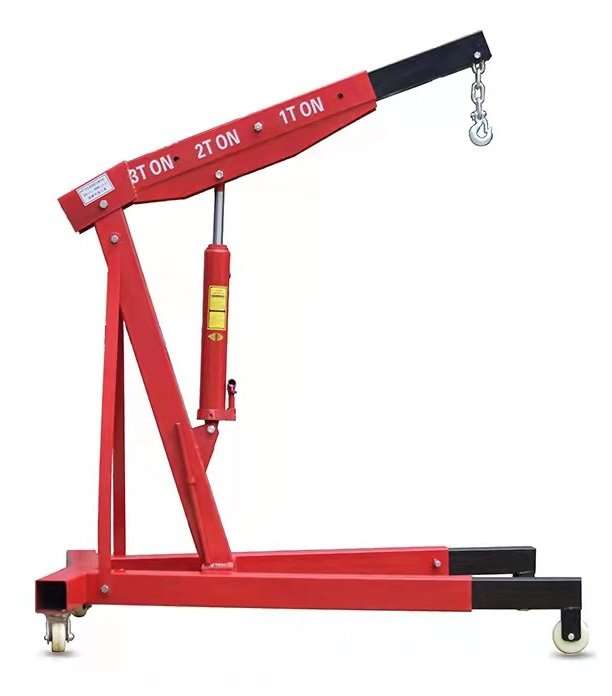 3-Ton Hydraulic Folding Engine Hoist | Heavy-Duty Workshop Crane | 3000 kg Capacity