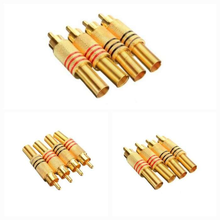 Pack of 12 RCA Connector M Jack for Welding
