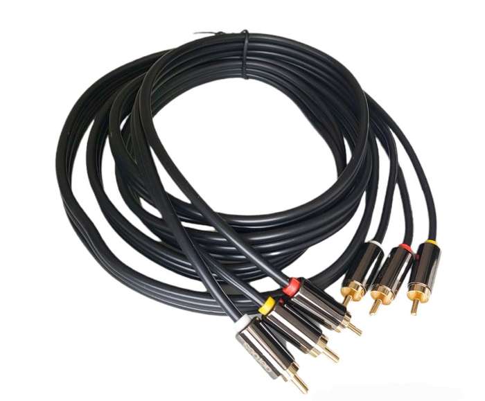 1.8M Aerbes AB-S051 3RCA Male To 3RCA Male Cable