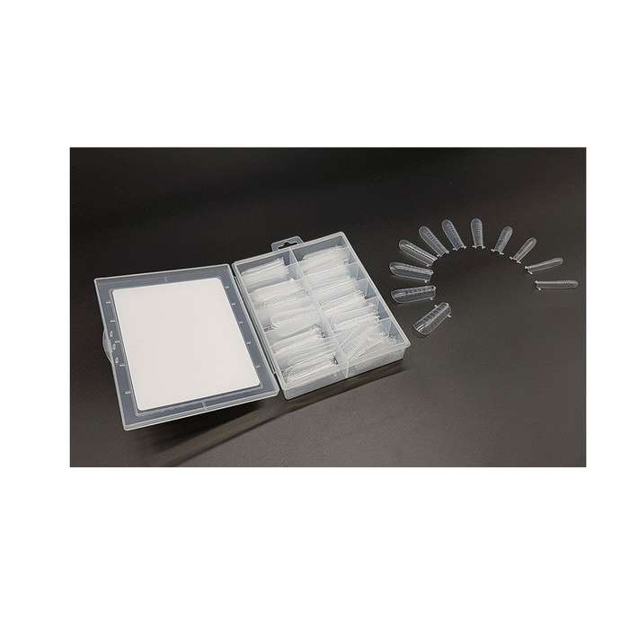 Reusable Straight & Long Dual Nail Forms - 100 Pieces Fake Nails