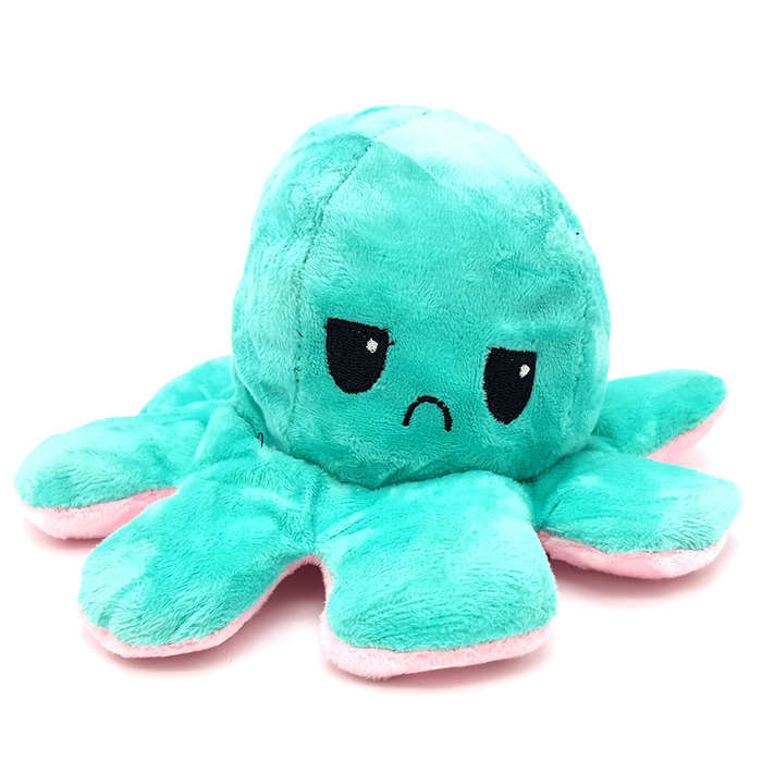 Happy Sad Octopus - Mini Mood Octopus - Reversible - Random Color