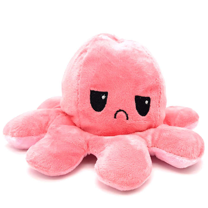 Happy Sad Octopus - Mini Mood Octopus - Reversible - Random Color