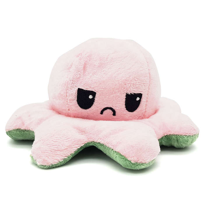Happy Sad Octopus - Mini Mood Octopus - Reversible - Random Color