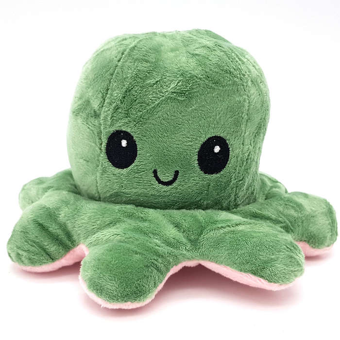 Happy Sad Octopus - Mini Mood Octopus - Reversible - Random Color
