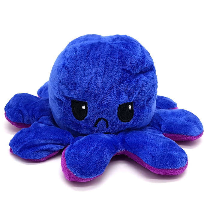 Happy Sad Octopus - Mini Mood Octopus - Reversible - Random Color
