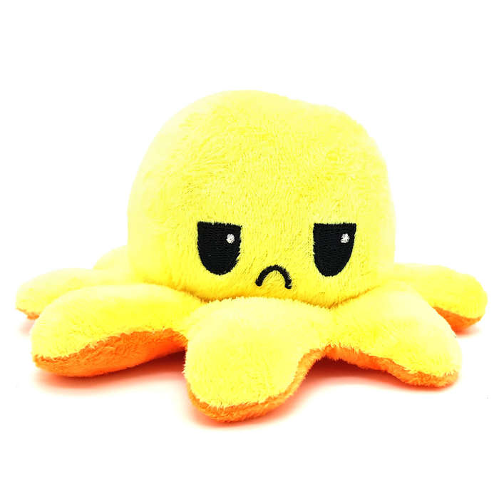 Happy Sad Octopus - Mini Mood Octopus - Reversible - Random Color
