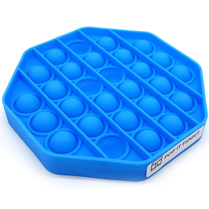 Pop It Fidget Toy -Popping Bubble Game- Blue