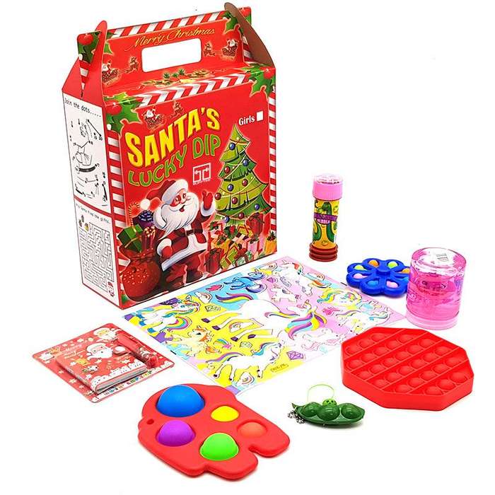 Bufftee Christmas Lucky Dip For Girls - Christmas Kids Party Gift Pack