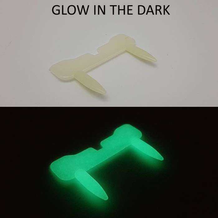 Bufftee Fake Vampire Teeth & Nails - Dracula Teeth - Glow in the dark fangs