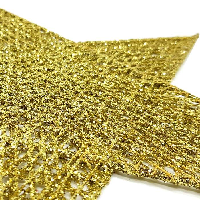 Bufftee Christmas Tree Giant Star 40cm - Gold Tree Topper - Hanging Star