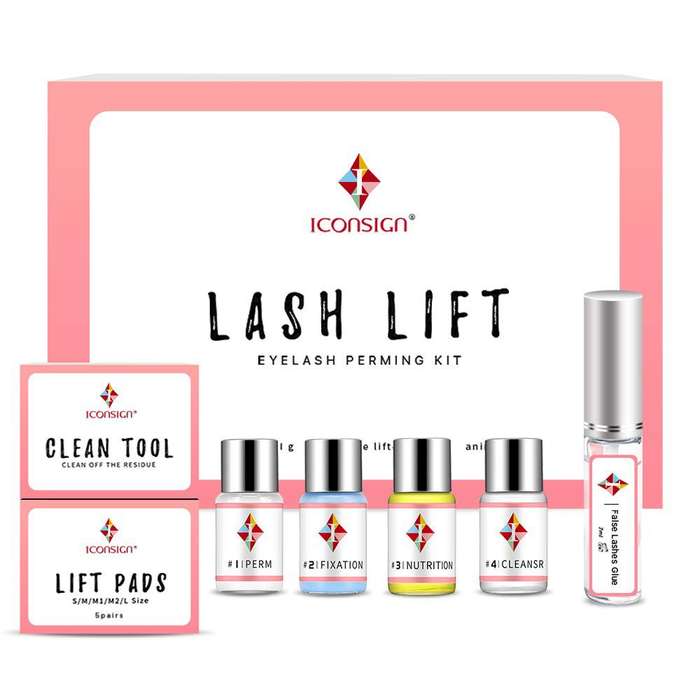 Eyelash Perming Kit Eyebrow stickers & Spoolie Brush