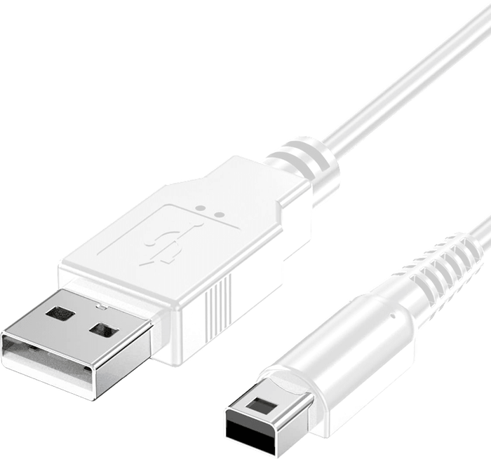 Nintendo USB Charger Cable - Generic White 3m (DSi / 2DS / 3DS)(New) - Various 50G