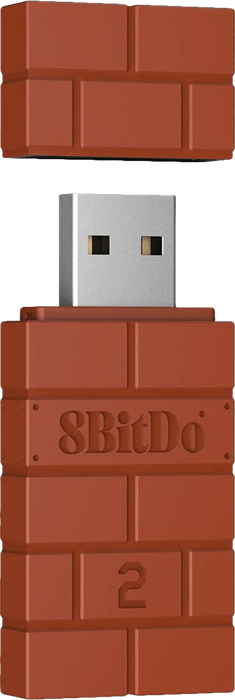 8Bitdo Wireless USB Adapter 2 - Brown (NS / Switch / PC)(New) - 8bitdo 150G