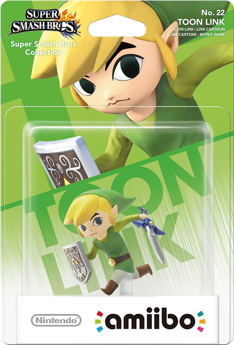 Amiibo Super Smash Bros. No. 22: Toon Link (New) - Nintendo 250G
