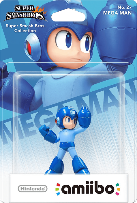 Amiibo Super Smash Bros. No. 27: Mega Man (New) - Nintendo 250G