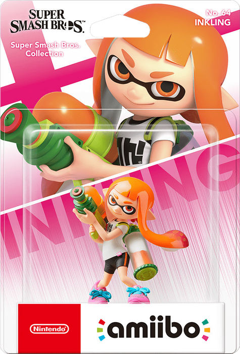 Amiibo Super Smash Bros. No. 64: Inkling (New) - Nintendo 250G