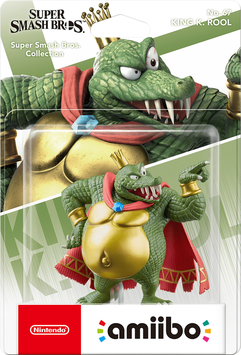 Amiibo Super Smash Bros. No. 67: King K. Rool (New) - Nintendo 250G