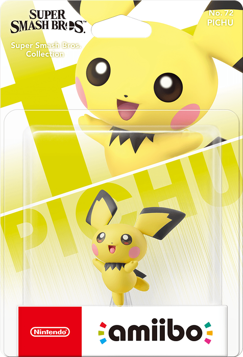 Amiibo Super Smash Bros. No. 72: Pichu (New) - Nintendo 250G