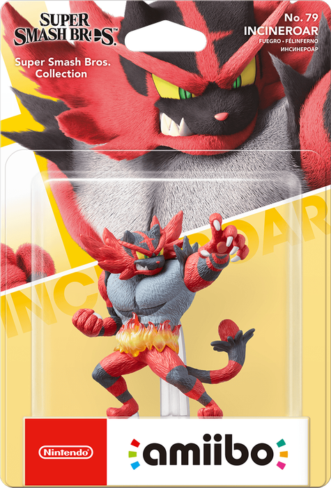 Amiibo Super Smash Bros. No. 79: Incineroar (New) - Nintendo 250G