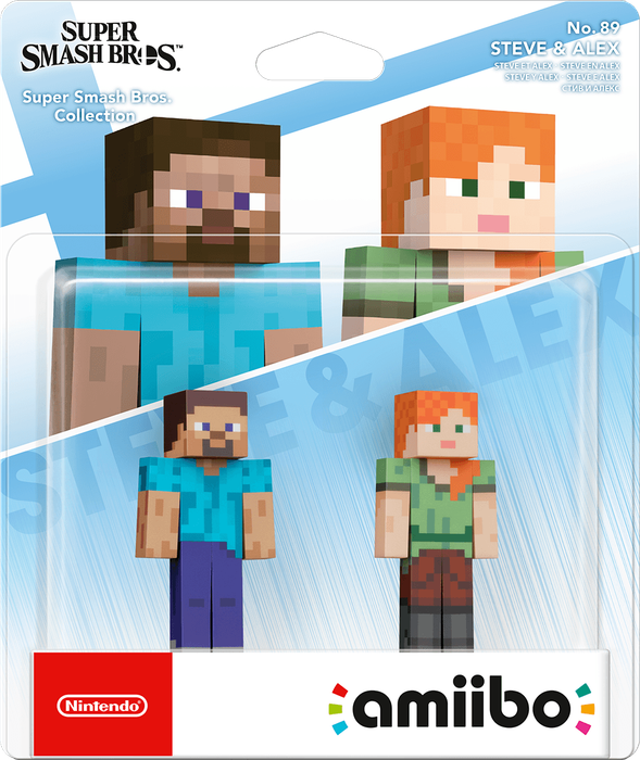 Amiibo Super Smash Bros. No. 89: Steve & Alex (New) - Nintendo 1000G