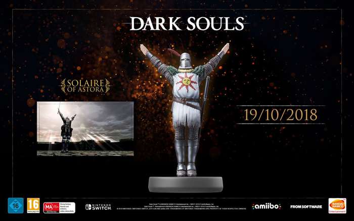 Amiibo Dark Souls: Solaire of Astora (New) - Namco Bandai Games 250G
