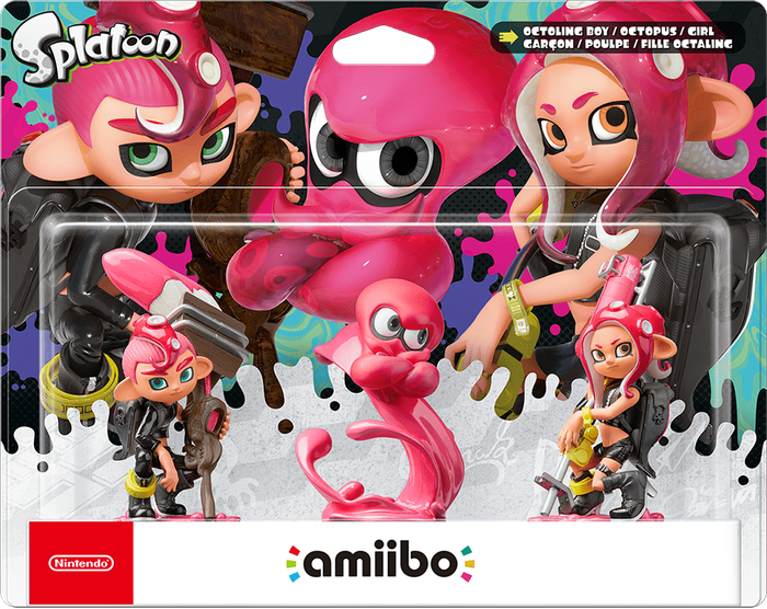 Amiibo Splatoon: Octoling Triple Pack (New) - Nintendo 700G