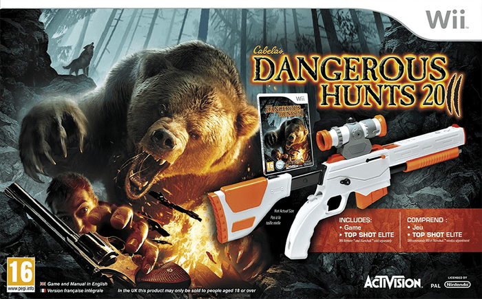Dangerous Hunts 2011 incl. Top Shot Elite Gun (Cabela's)(Wii)(New) - Activision 500G