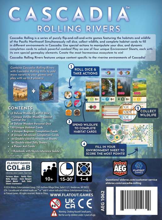 Cascadia: Rolling Rivers (New) - Alderac Entertainment Group / AEG 1000G