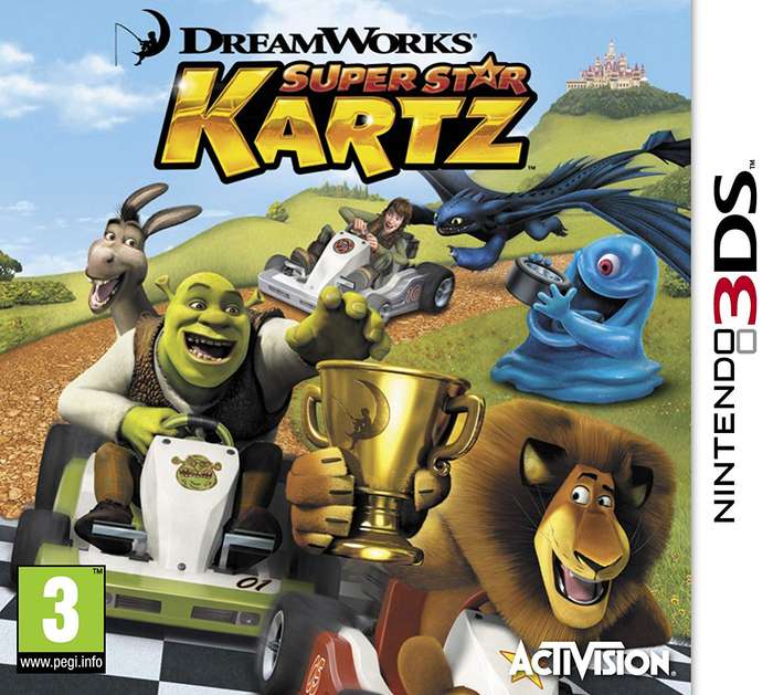 DreamWorks Super Star Kartz (3DS)(Pwned) - Activision 110G