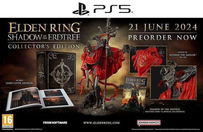 Elden Ring: Shadow of the Erdtree - Collector's Edition (PS5)(New) - Namco Bandai Games 6500G