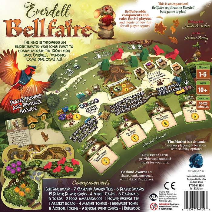 Everdell: Bellfaire Expansion (New) - Starling Games 1100G