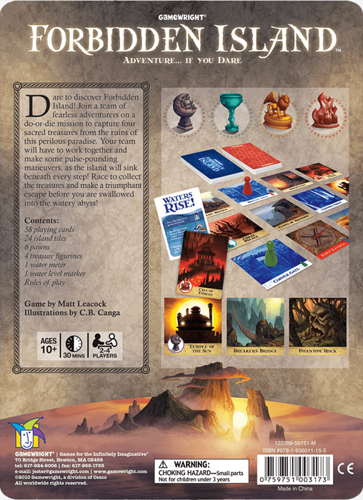 Forbidden Island (New) - Gamewright 800G