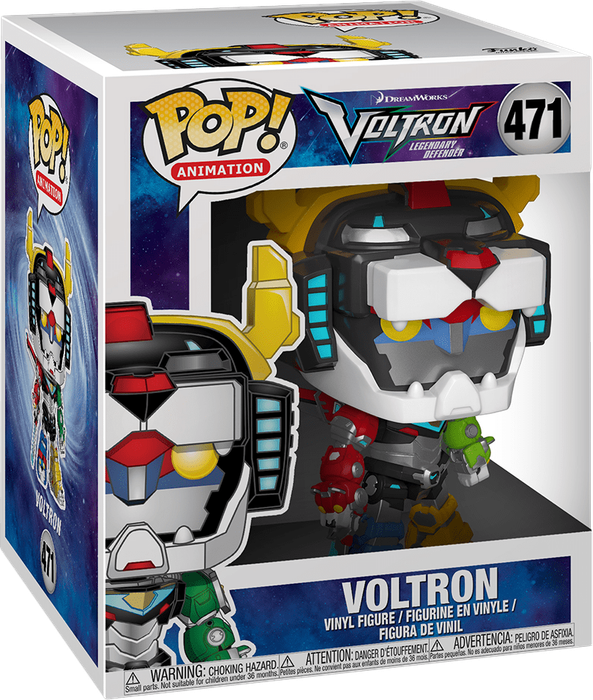 Funko Pop! Animation 471: Voltron: Legendary Defender - Voltron Super Sized 6'' Vinyl Figure (New)