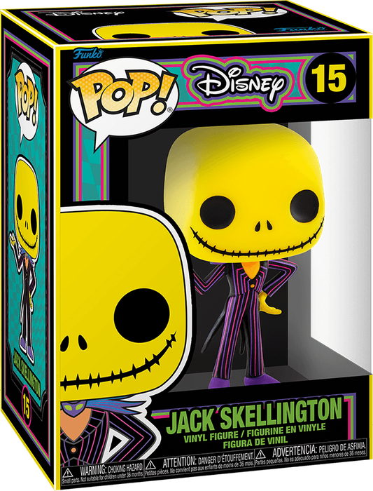 Funko Pop! Disney 15: Black Light - The Nightmare Before Christmas - Jack Skellington Vinyl Figure