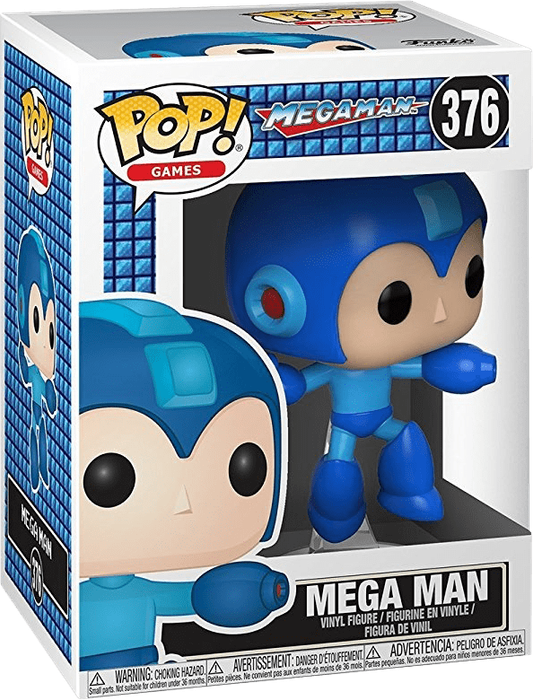Funko Pop! Games 376: Mega Man - Mega Man Vinyl Figure (Jumping)(New) - Funko 440G