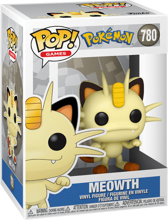 Funko Pop! Games 780: Pokemon - Meowth Vinyl Figure (New) - Funko 440G