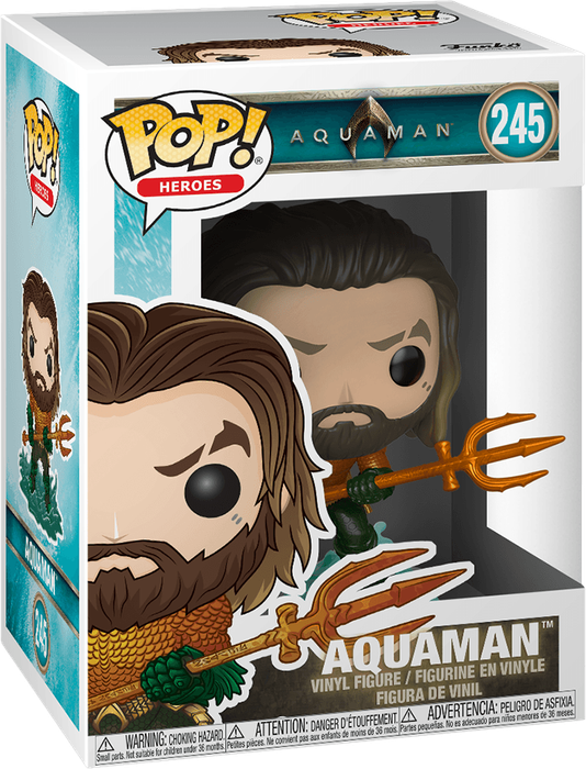 Funko Pop! Heroes 245: Aquaman - Aquaman Vinyl Figure (New) - Funko 440G