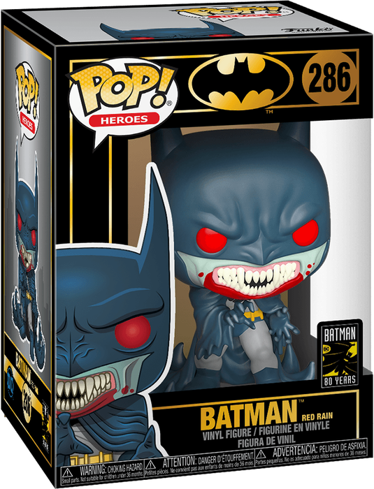 Funko Pop! Heroes 286: Batman 80 Years - Batman Vinyl Figure (Red Rain)(New) - Funko 440G