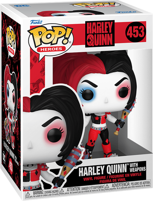 Funko Pop! Heroes 453: Harley Quinn - Harley Quinn with Weapons Vinyl Figure (New) - Funko 440G