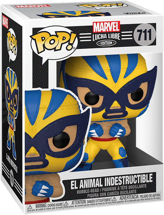 Funko Pop! Marvel 711: Lucha Libre Edition - El Animal Indestructible Vinyl Bobble-Head (New) -