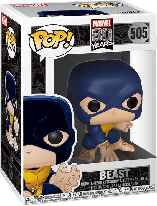 Funko Pop! Marvel 505: Marvel 80 Years - Beast Vinyl Bobble-Head (New) - Funko 440G