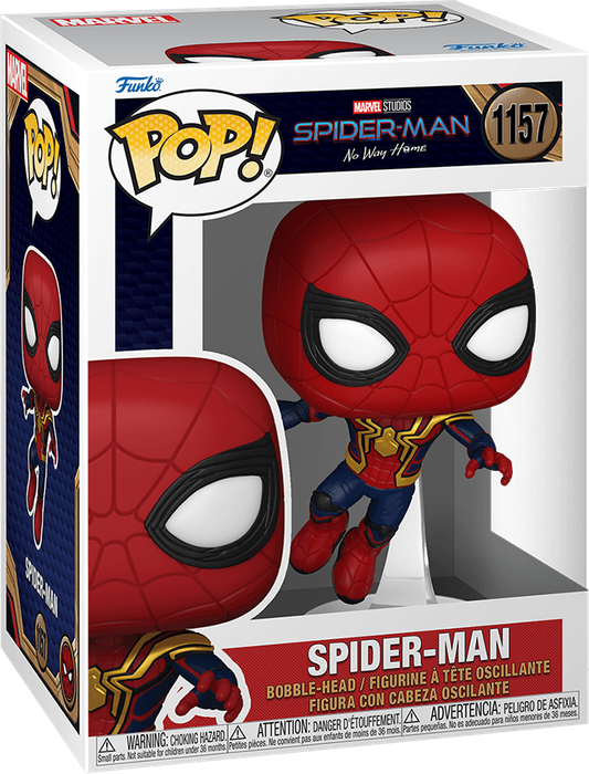 Funko Pop! Marvel 1157: Spider-Man: No Way Home - Spider-Man Vinyl Bobble-Head (Leaping)(New) -