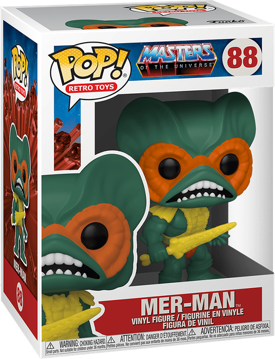 Funko Pop! Retro Toys 88: Masters of the Universe - Mer-Man Vinyl Figure (New) - Funko 440G