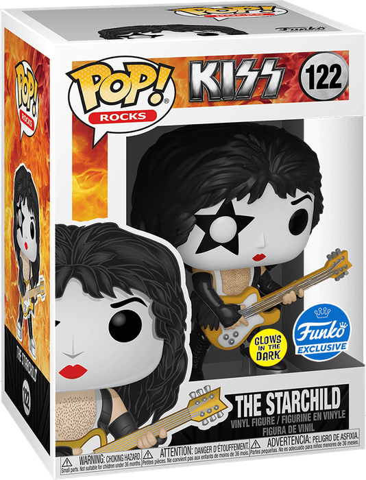 Funko Pop! Rocks 122: KISS - The Starchild Vinyl Figure (Glow in the Dark)(New) - Funko 440G